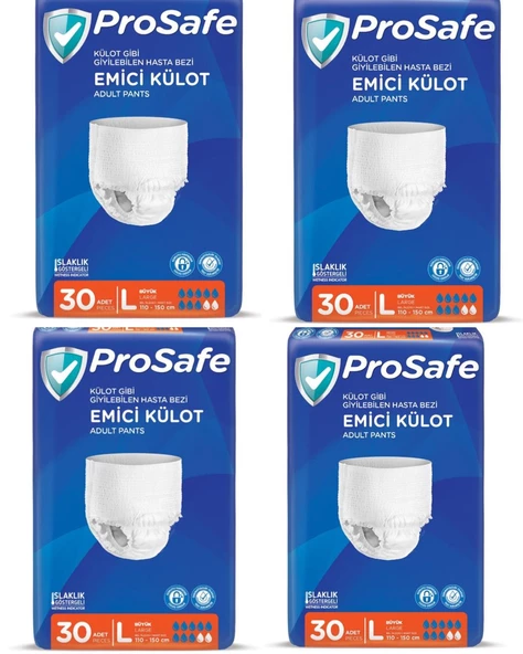 Prosafe Emici Külot Büyük Boy L 30'lu 4 Adet Hasta Bezi ürün görseli 1