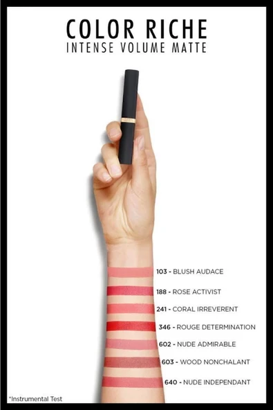 L'OREAL PARİS Color Riche Intense Volume Matte Ruj - 602 Nude Admirable ürün görseli 1