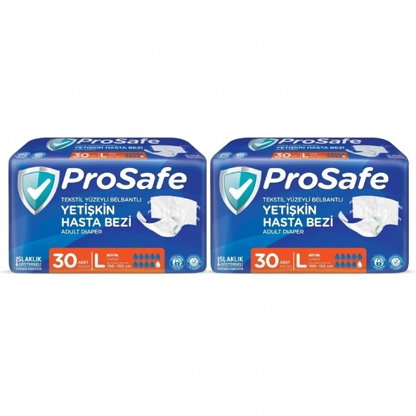 Prosafe Belbantlı Büyük Boy L 30'lu 2 Adet Hasta Bezi ürün görseli 1