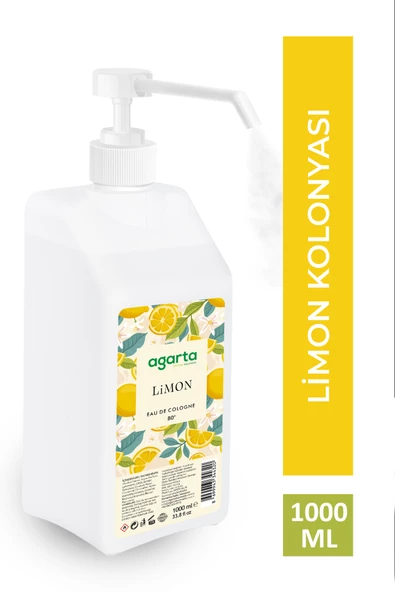 Püskürtme Valfli 80 Limon Kolonyası 1000 ml ürün görseli 1