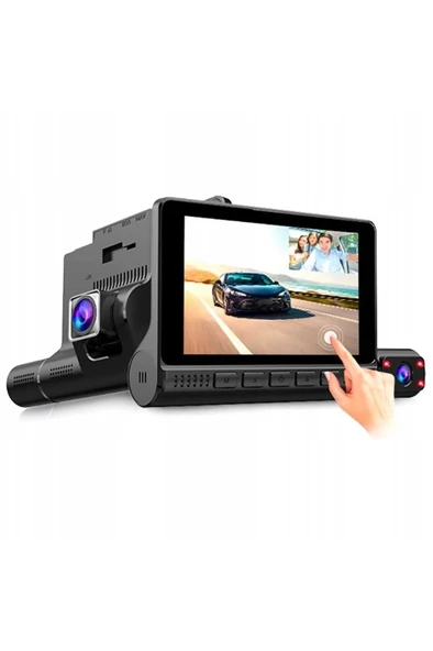 Navigold DS-513 Full Hd 1080P Dokunmatik Araç Içi Dvr Kamera 3 Kameralı ürün görseli 1