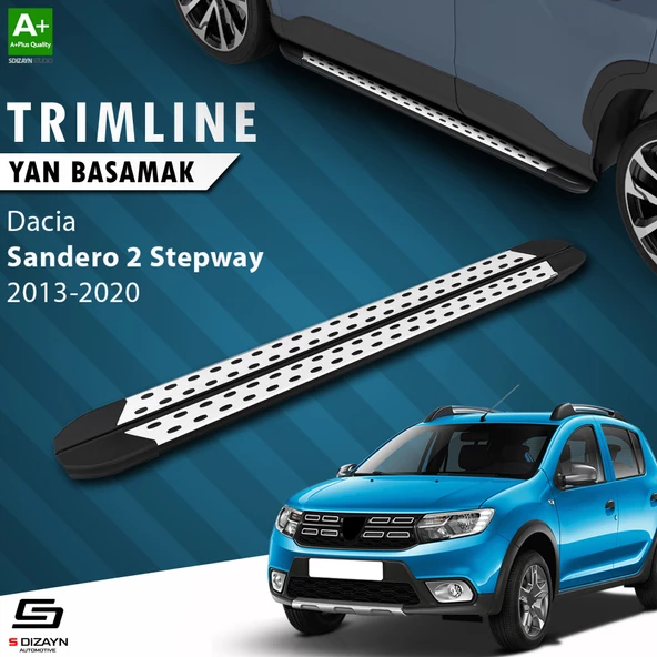 Dacia Sandero 2 Stepway TrimLine Gri Yan Basamak 2013 2014 2015 2016 2017 2018 2019 2020 ürün görseli 1