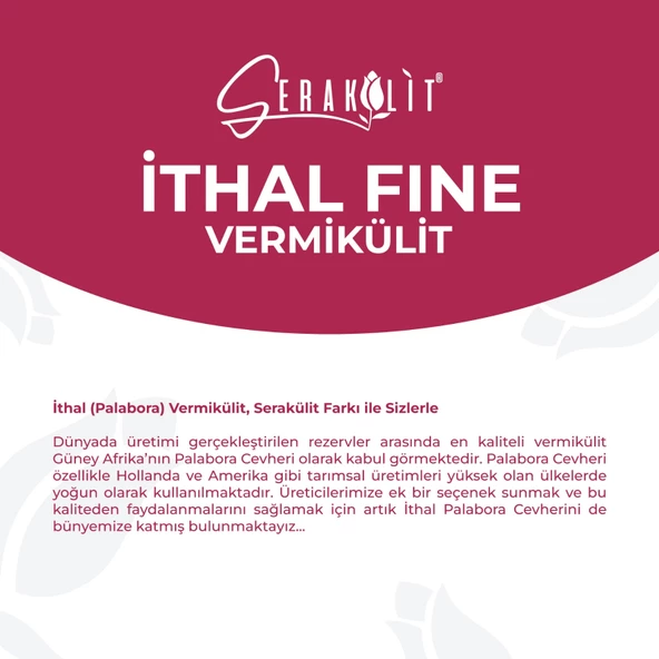Serakülit İthal  Palabora Vermikülit  Fine 100 Litre - Resim 4