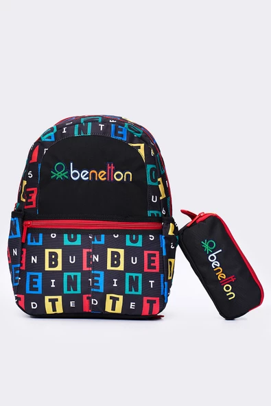 United Colors Of Benetton Erkek Çocuk 2'li Okul Seti İlkokul Çantası ve Kalemlik Seti 13169 ürün görseli 1