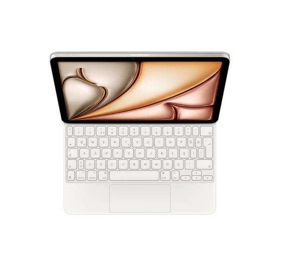 11 inç iPad Air (M2 , M3) için Magic Keyboard - Türkçe Q Klavye - Beyaz -Teşhir ürün görseli 1