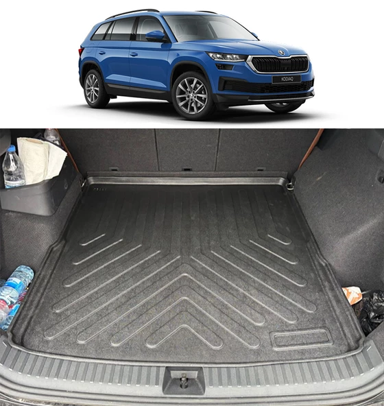 Rizline Skoda Kodiaq 2024 Sonrası 3D Bagaj Havuzu Üst Kademe ürün görseli 1