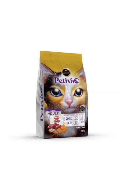 Petiva Kuzulu Yetişkin Kedi Maması 1,5 Kg ürün görseli 1