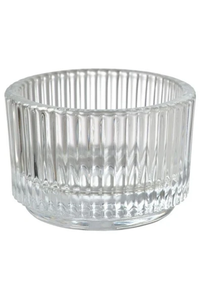 IKEA Fınsmak Dekoratif Tealight Mumluk Saydam Cam ürün görseli 1