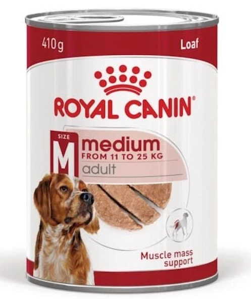 Royal Canin Loaf Mousse Orta Irk Yetişkin Köpek Ödül Maması Konserve 410 Gr ürün görseli 1