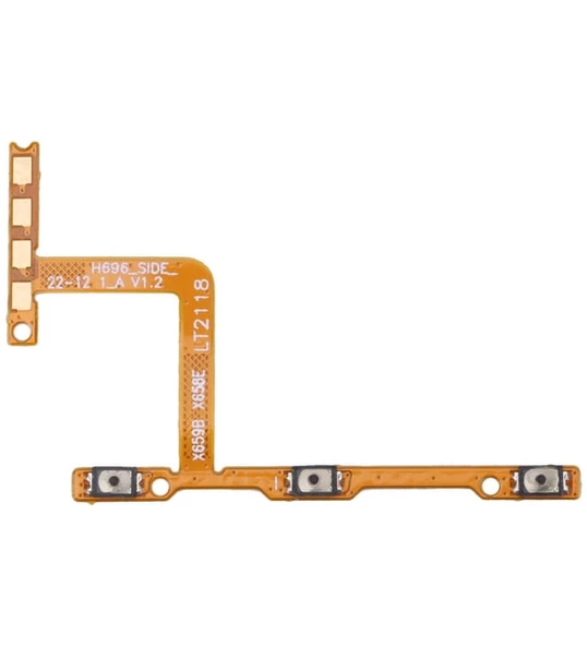 Tecno Spark 8 Uyumlu On Off Yan Ses Power Film Flex KG6 KG6k ürün görseli 1