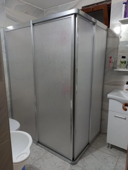 Teknesiz Duşakabin Mika Plastik Camlı ND408 ürün görseli 1