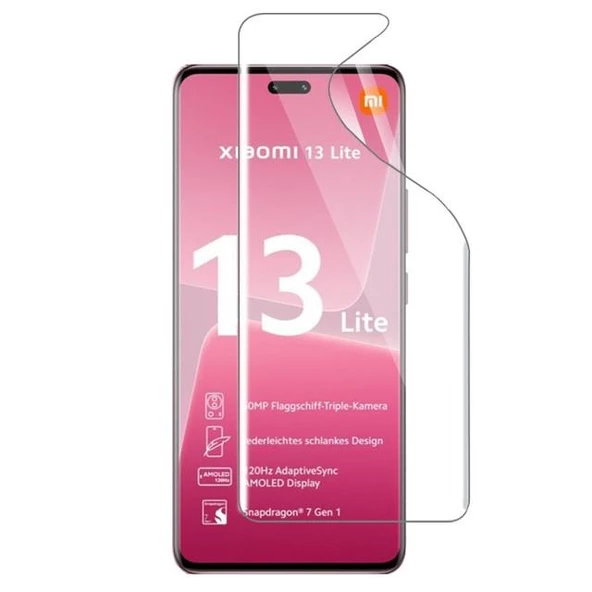 Xiaomi Mi 13 Lite ile Uyumlu Gerçek Kırılmayan Ekran Koruyucu Film MAT ürün görseli 1