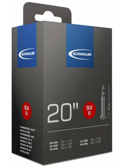 Schwalbe Sv6 20" 40Mm İnce Sibop İç Lastik (çift 2 adet) ürün görseli 1