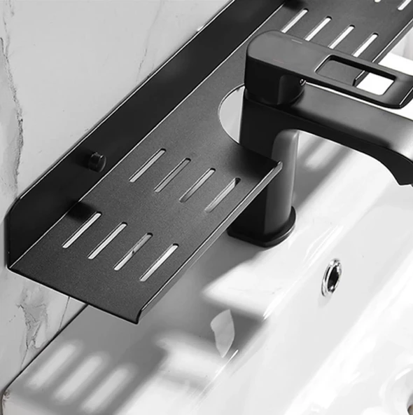 Metal Banyo Mutfak Düzenleyici Mutfak Organizer Şampuan Rafı 30 Cm ürün görseli 1