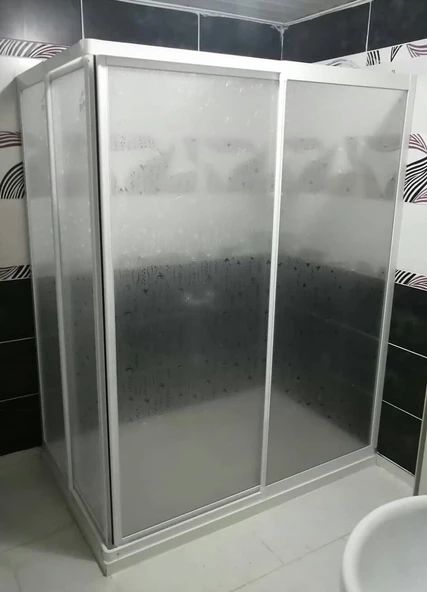 Teknesiz Plastik Mika Camlı Duşakabin ND405 ürün görseli 1