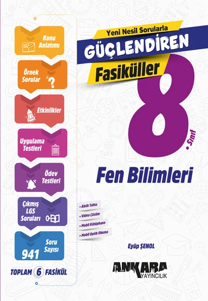 Ankara Yayınları 8.Sınıf Güçlendiren Fen Bilimleri Fasikül Set ürün görseli 1