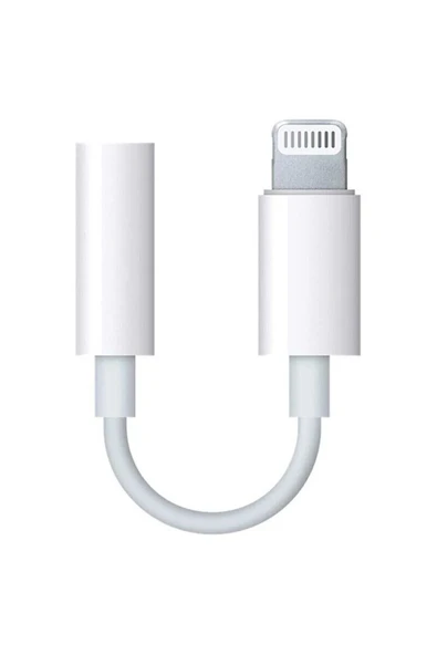 İphone Uyumlu Kablolu Kulaklık Çevirici Adaptör Lightning To Headphone Jack Dönüştürücü ürün görseli 1