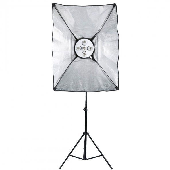 Deyatech Softbox 50X70cm 5 Duylu Paraflaşh Tekli Youtube Kit ürün görseli 1
