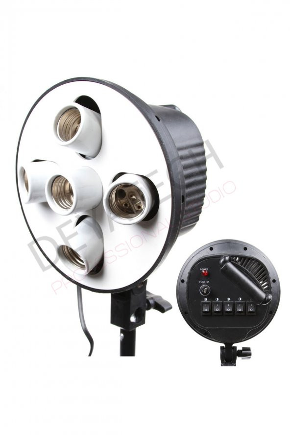 Deyatech Softbox 50X70cm 5 Duylu Paraflaşh Tekli Youtube Kit - Resim 2