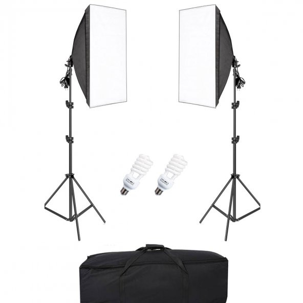 Deyatech Youtuber Kit 50x70 Softbox Sürekli Video Işık ürün görseli 1