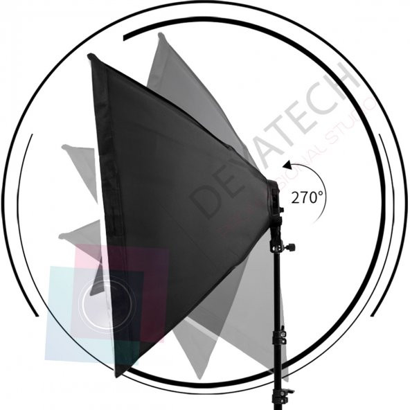 Deyatech Youtuber Kit 50x70 Softbox Sürekli Video Işık - Resim 4