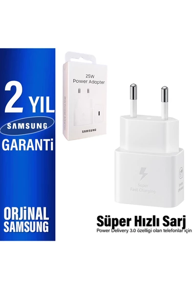 Samsung 25W Süper Hızlı Type-C Şarj Aleti  Samsung EP-T2510N (Samsung Türkiye Garantili) ürün görseli 1