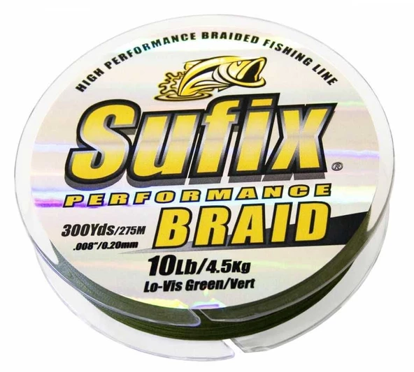 Sufix Performance Braid 0.20 mm 135m Low-Vis Green İp Misina 13.3kg Çeker ürün görseli 1