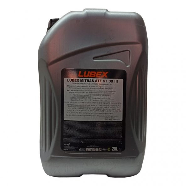 Lubex Mitras ATF ST DEXRON III 20 Lt Otomatik Şanzıman Yağı ürün görseli 1