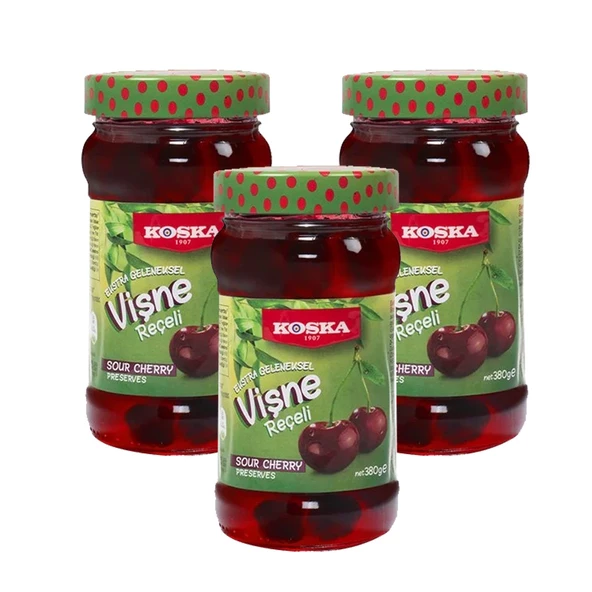 Koska Vişne Reçeli 380 gr Ekstra Geleneksel x 3 Adet ürün görseli 1
