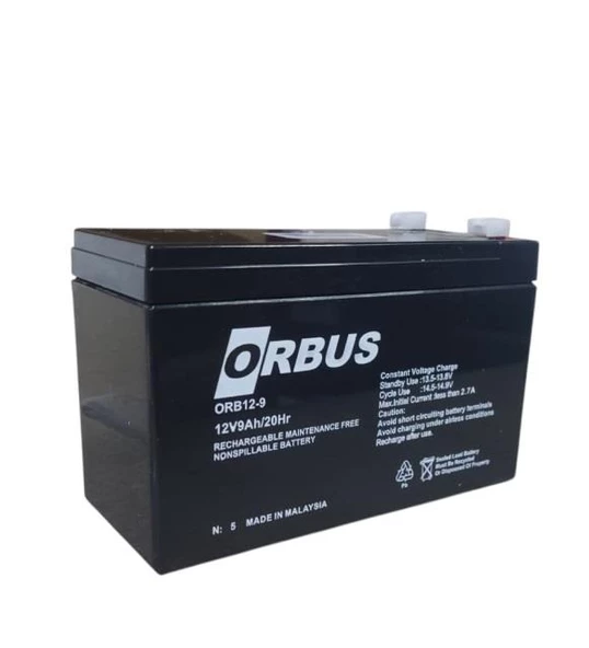 ORBUS 12V 9AH AGM AKÜ ürün görseli 1