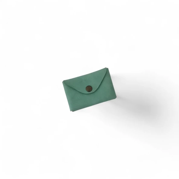Origami Deri Kartlık Yeşil ürün görseli 1
