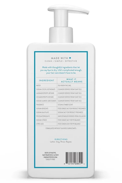 Native Ocean & Timber Nemlendirici Şampuan 487ML - Resim 2