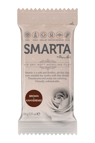 Smarta Modelleme Hamuru 100gr - Kahverengi ürün görseli 1