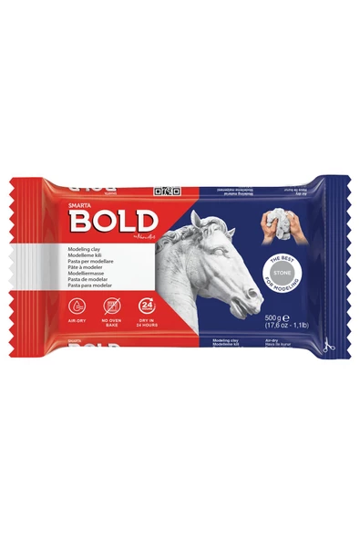 Smarta BOLD Seramik Hamuru 500gr - Gri - Resim 2