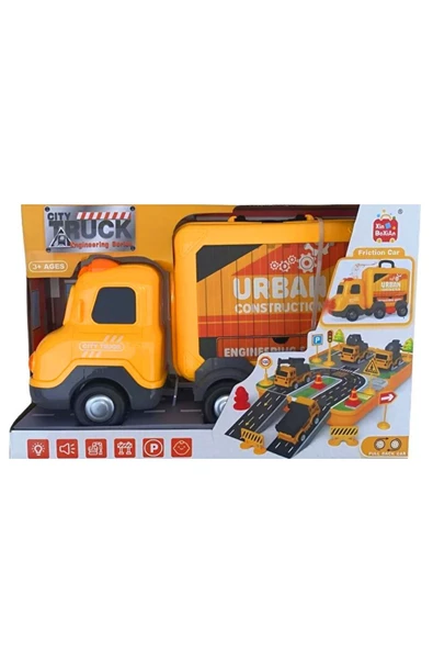 CanEm City Truck Sesli Işıklı İş Makinesi Arabası Oyuncak Kamyon 3+ ürün görseli 1