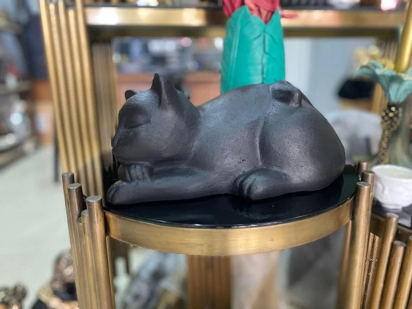 Kedi Biblo Heykeli Kapı Stoperi - Resim 2