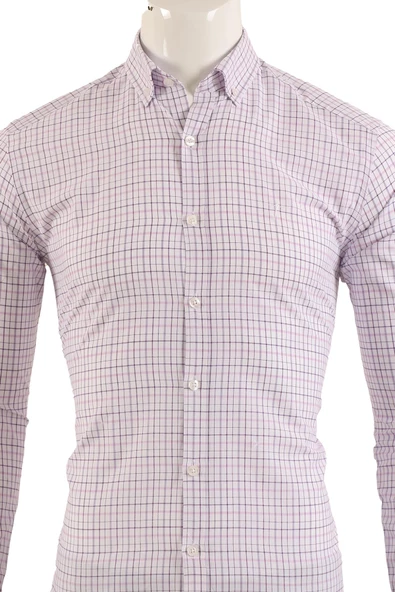 Uzun Kol Slim Fit Gömlek - Resim 11