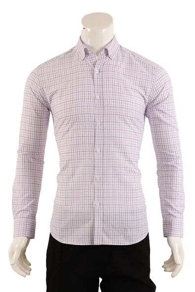 Uzun Kol Slim Fit Gömlek - Resim 10