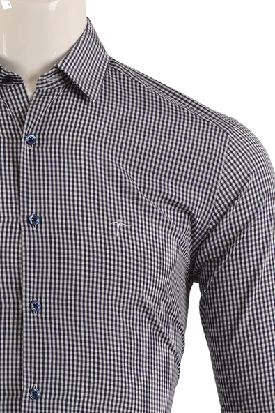 Uzun Kol Slim Fit Gömlek - Resim 9