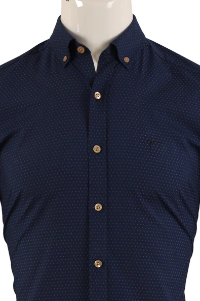 Uzun Kol Slim Fit Gömlek - Resim 8
