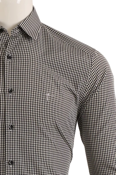 Uzun Kol Slim Fit Gömlek - Resim 5