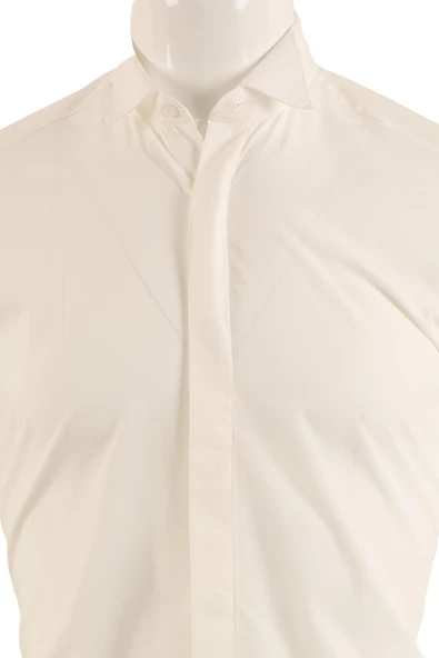 Uzun Kol Slim Fit Damatlık Gömlek - Resim 4