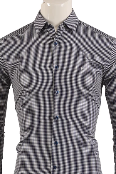 Uzun Kol Slim Fit Gömlek - Resim 7