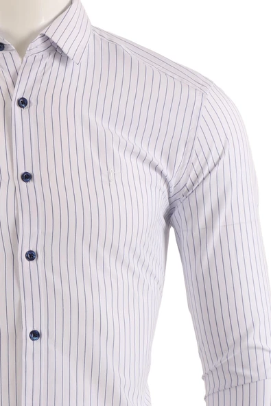 Uzun Kol Slim Fit Gömlek - Resim 5