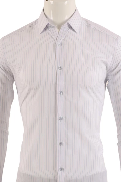 Uzun Kol Slim Fit Gömlek - Resim 7