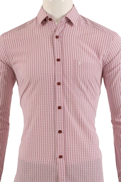 Uzun Kol Slim Fit Gömlek - Resim 7