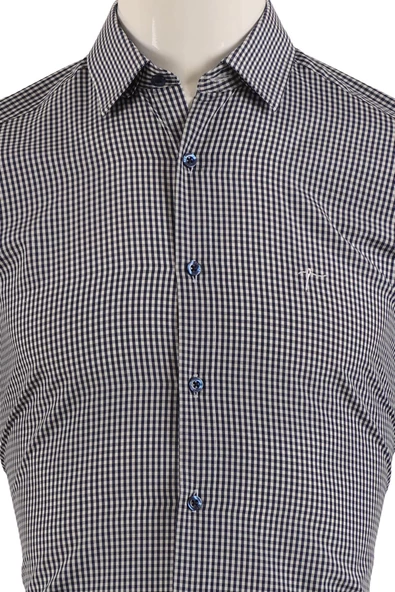 Uzun Kol Slim Fit Gömlek - Resim 8