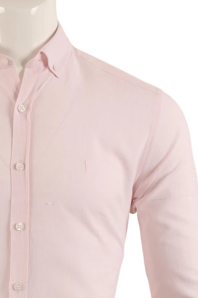 Uzun Kol Slim Fit Gömlek - Resim 5