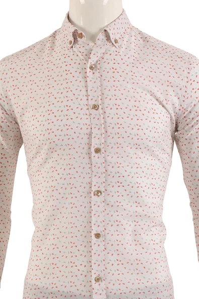 Uzun Kol Slim Fit Gömlek - Resim 3
