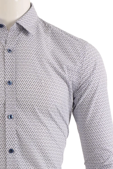 Slim Fit Uzun Kol Gömlek - Resim 5